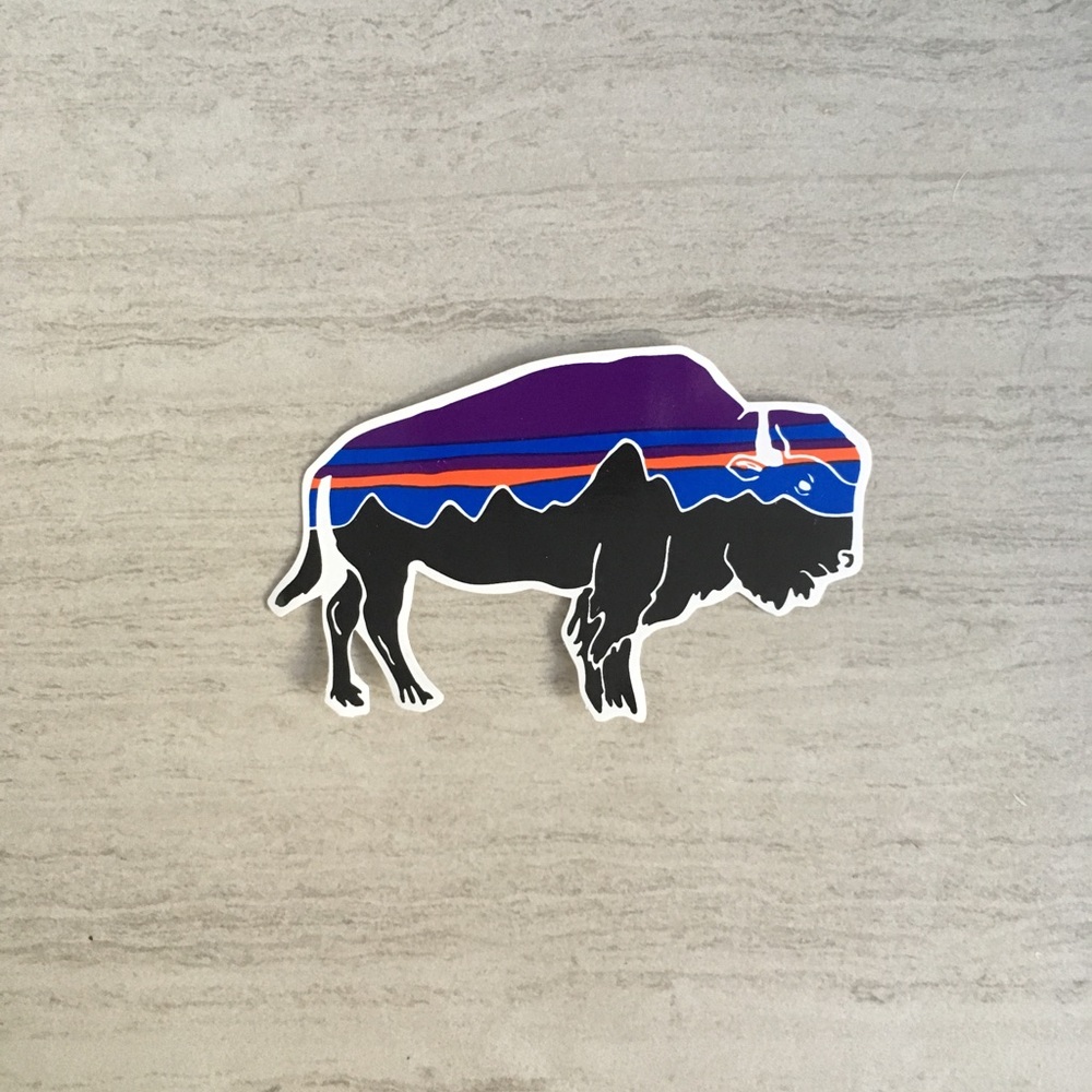 Patagonia Buffalo Sticker